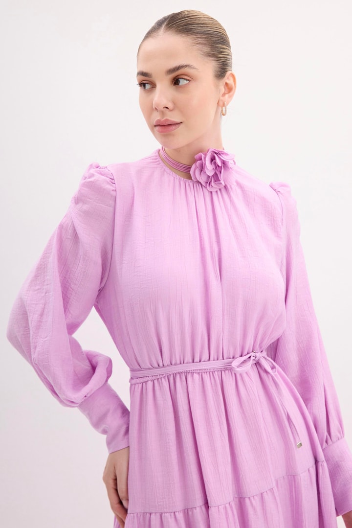 Alicia Simli Elbise - Pembe