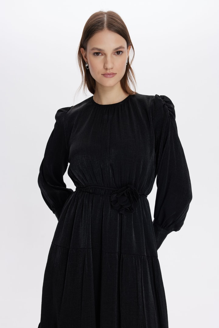 Alicia Simli Elbise - Siyah