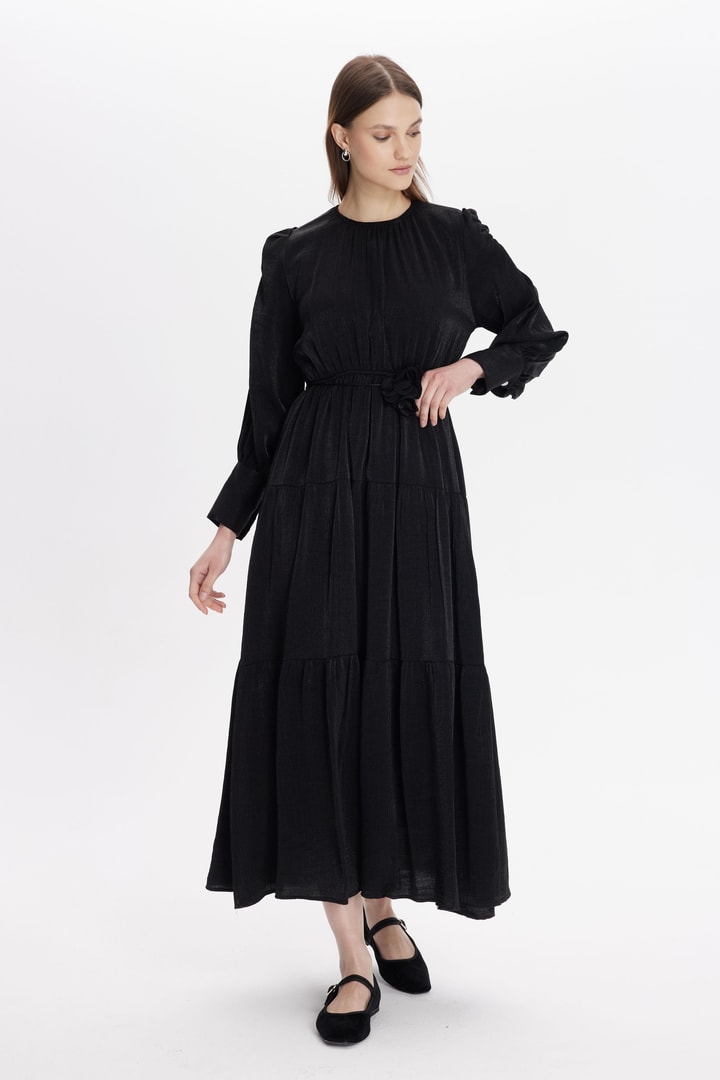 Alicia Simli Elbise - Siyah