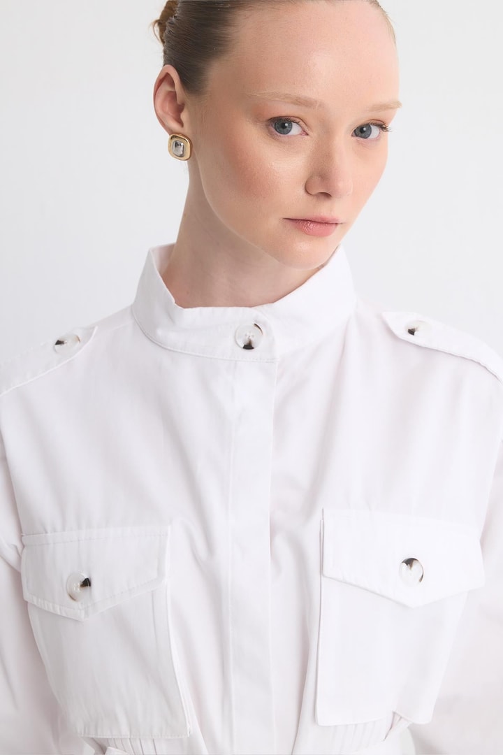 Amelia Cepli Kap - Beyaz