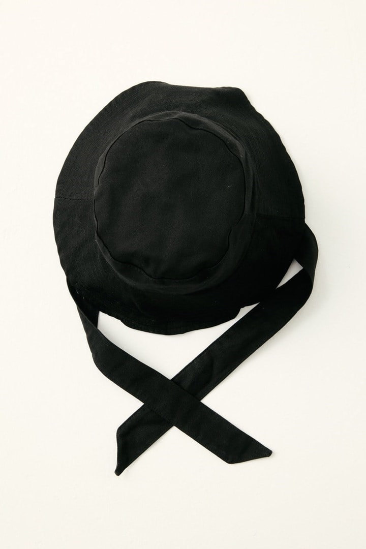 Bağlama Detaylı Bucket Şapka - Siyah