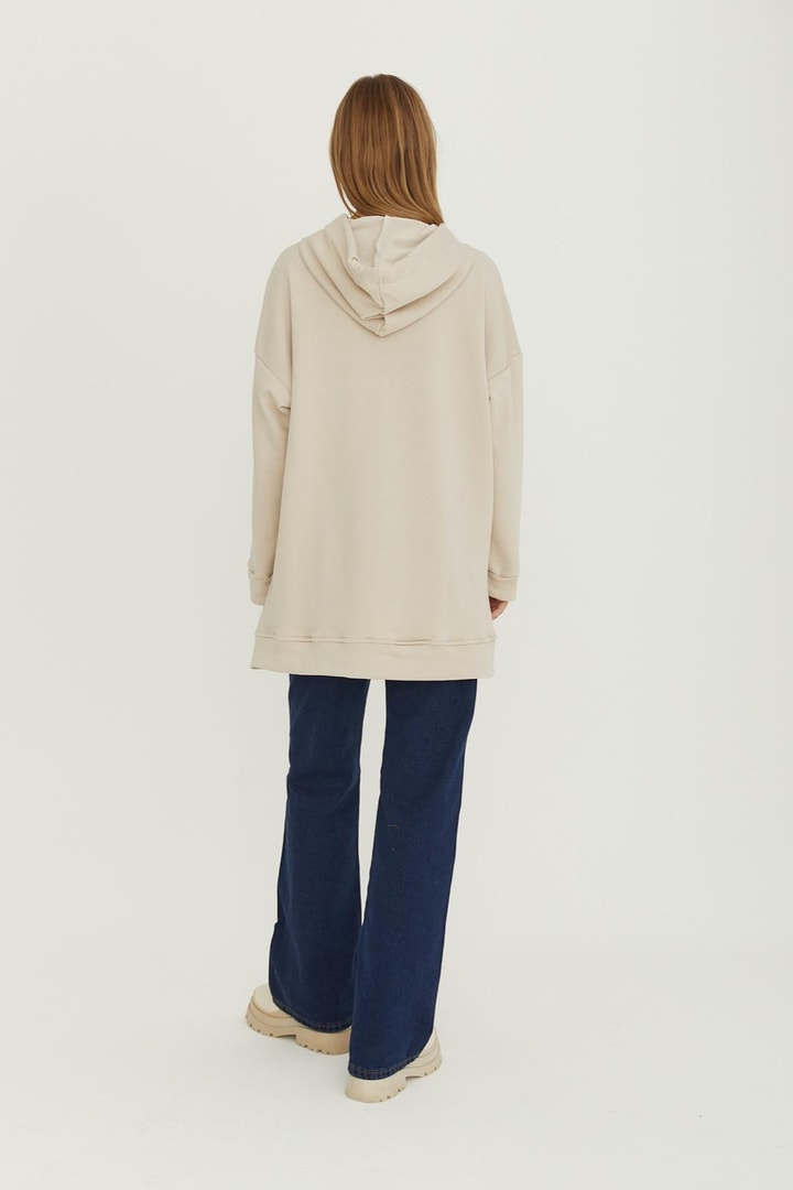 Basic Sweatshirt - Bej