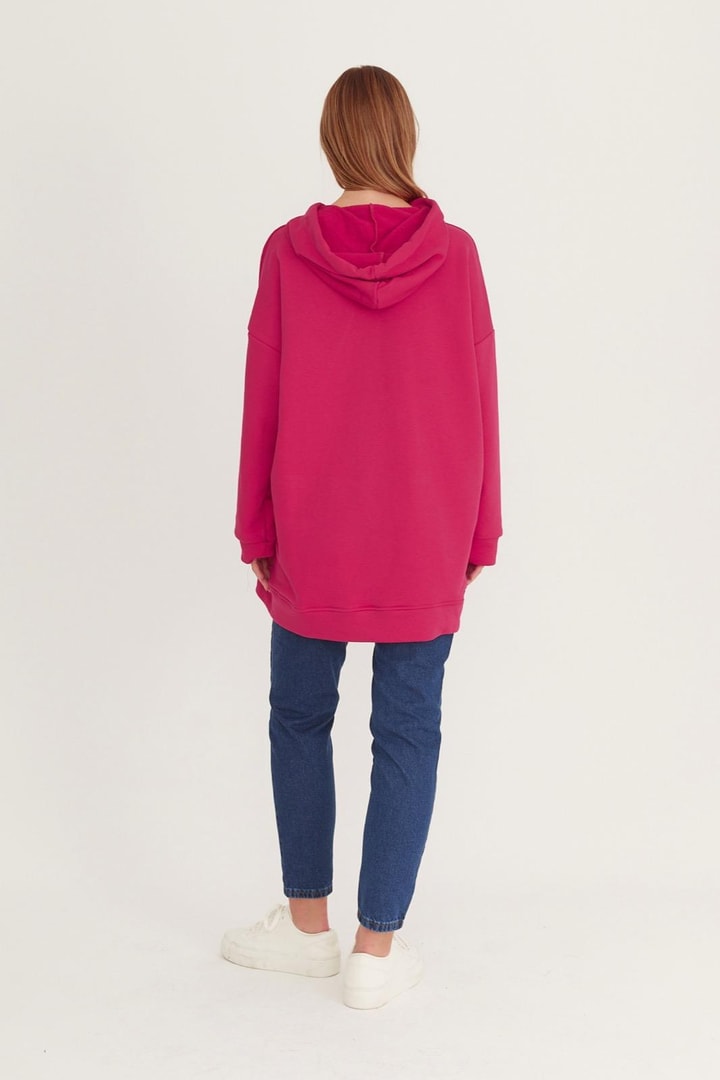Basic Sweatshirt - Fuşya