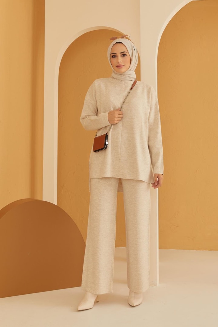 Basic Triko Takım - Bej