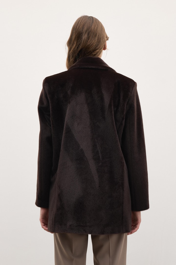 Blazer Goldfox Kemerli Ceket - Kahve
