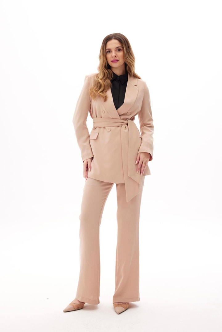 Bright Business Ceket Takım - Bej