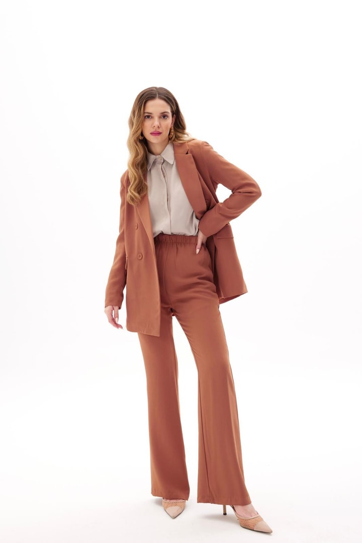 Bright Business Ceket Takım - Camel