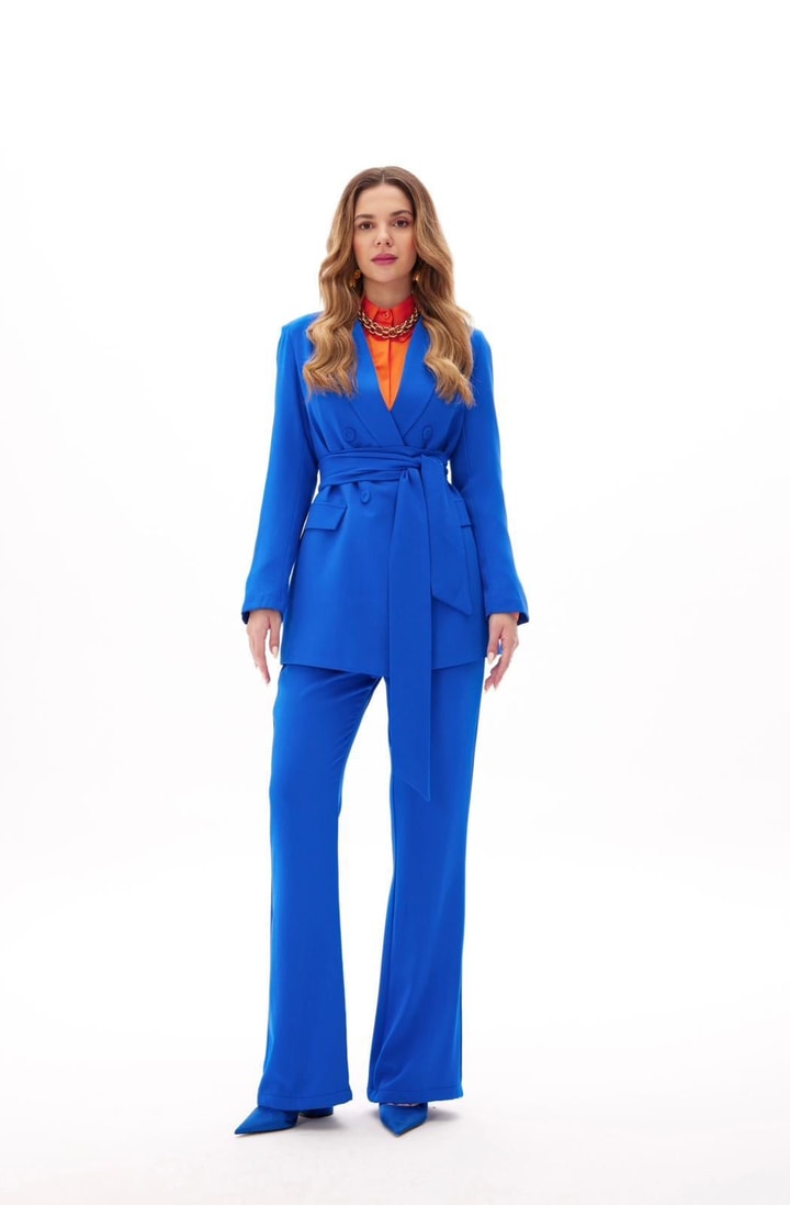 Bright Business Ceket Takım - Mavi