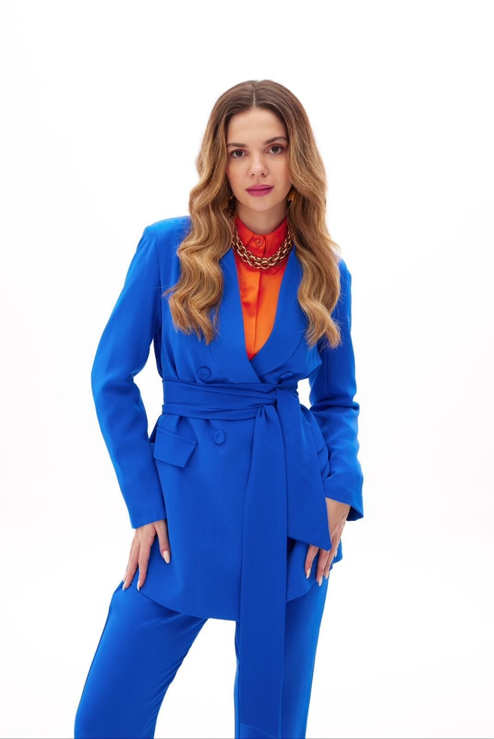 Bright Business Ceket Takım - Mavi
