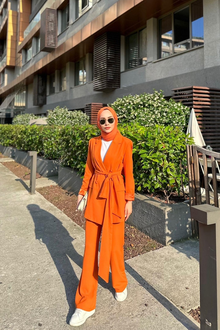 Bright Business Ceket Takım - Oranj