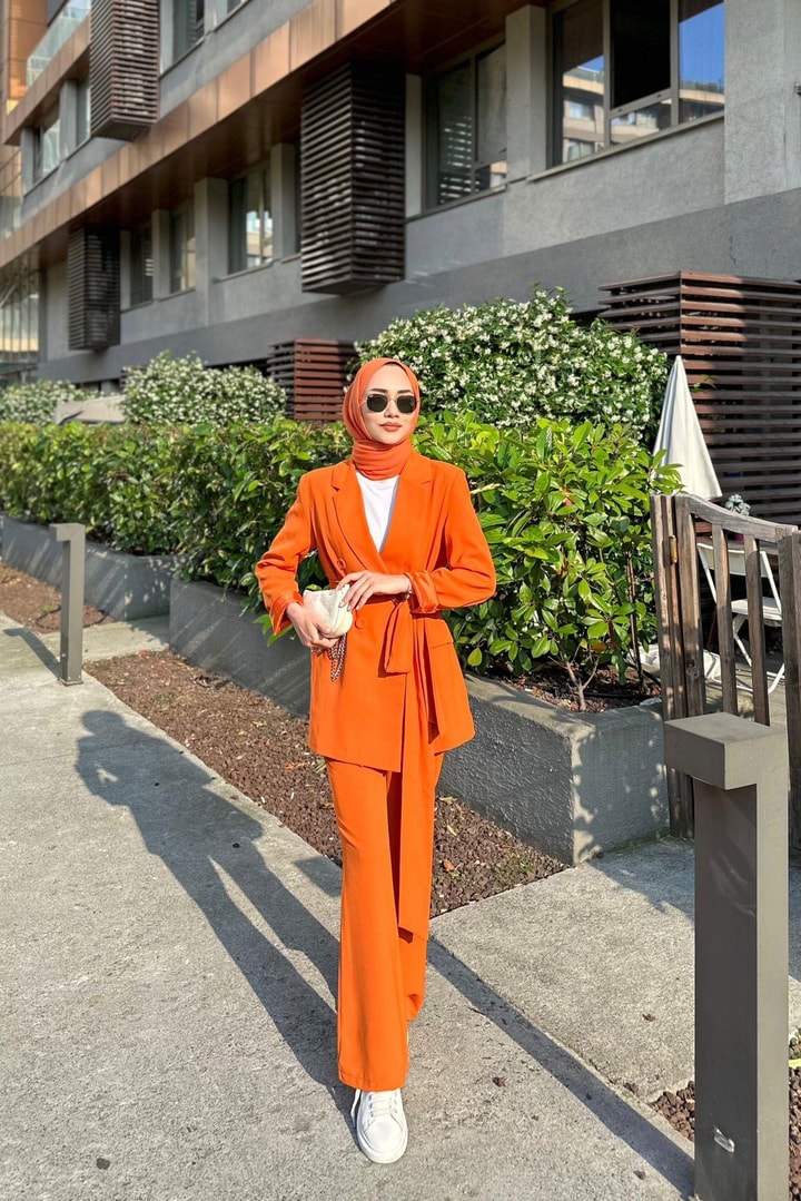 Bright Business Ceket Takım - Oranj