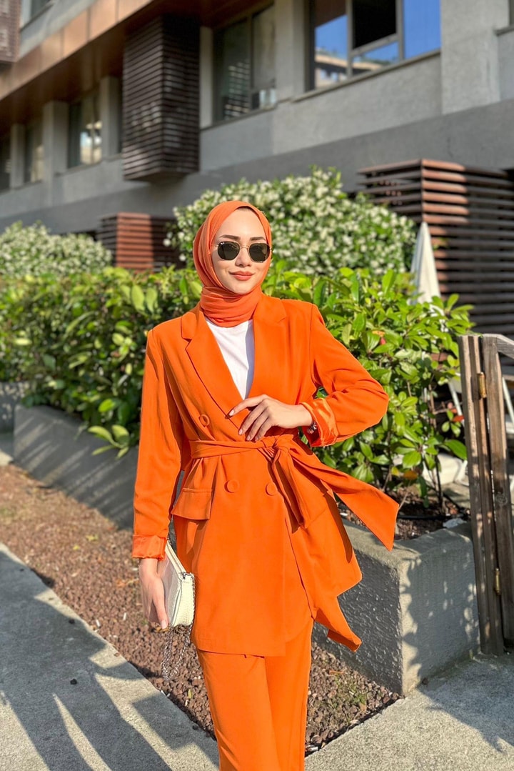 Bright Business Ceket Takım - Oranj