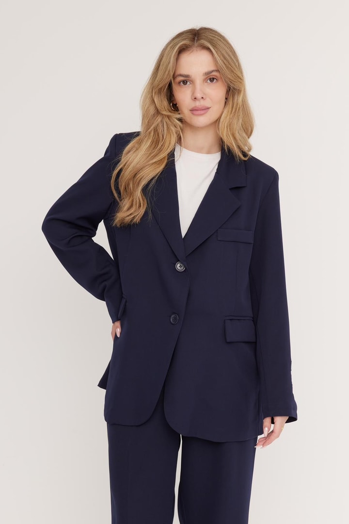 Catherine Business Ceket Takım - Lacivert
