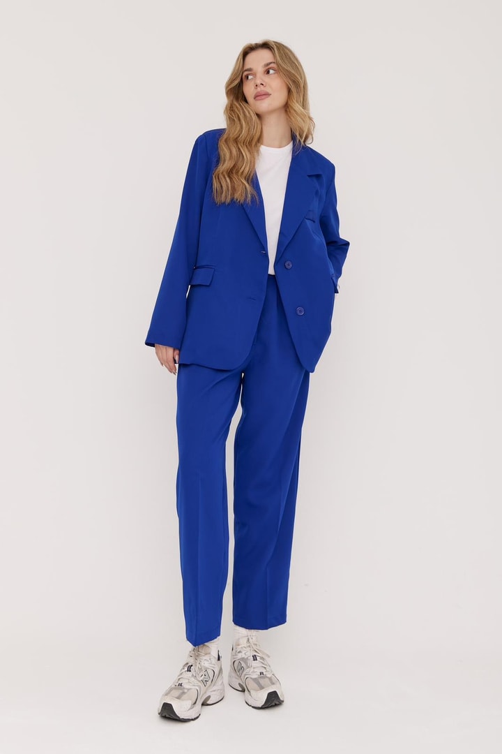 Catherine Business Ceket Takım - saks mavisi