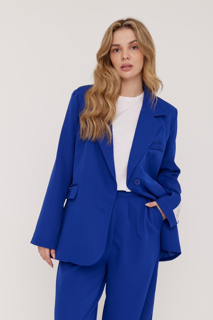 Catherine Business Ceket Takım - saks mavisi
