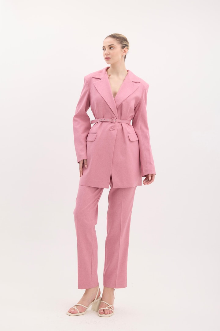 Charles Kemerli Business Ceket Takım - Pembe