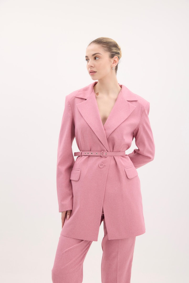 Charles Kemerli Business Ceket Takım - Pembe