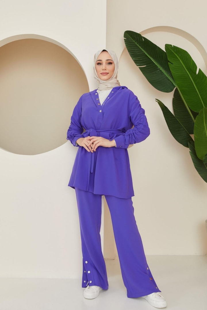 Charmy Çıtçıtlı Basic Takım - Mor