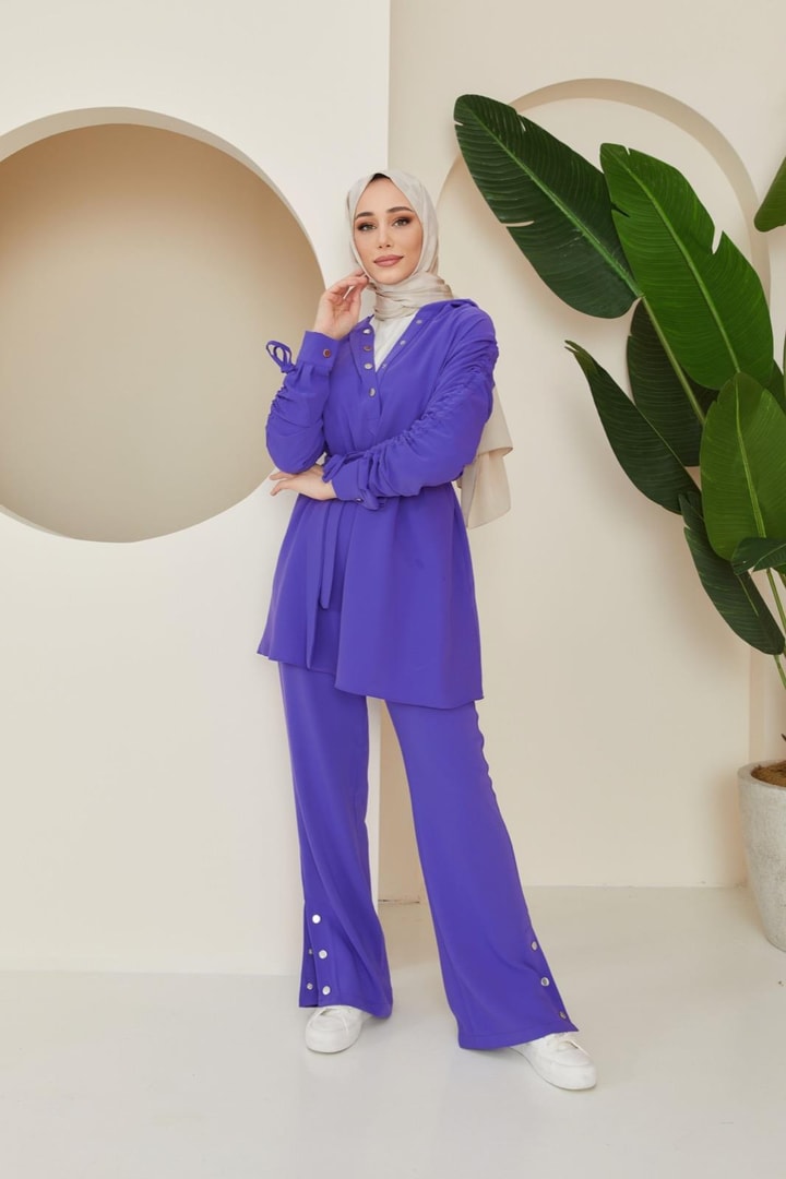 Charmy Çıtçıtlı Basic Takım - Mor