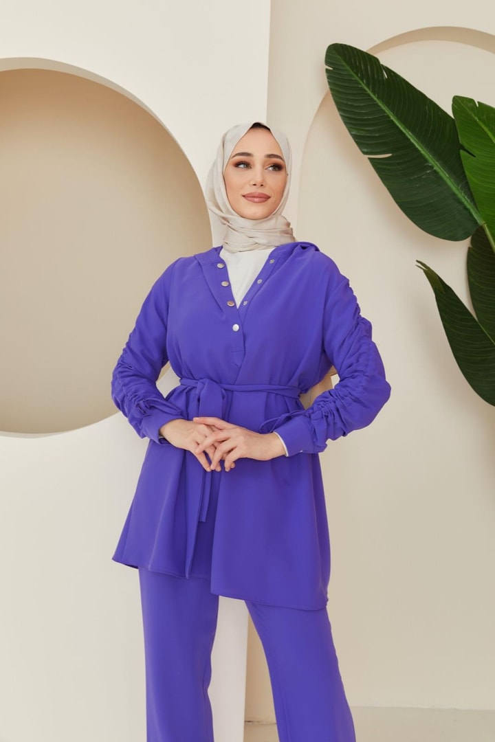 Charmy Çıtçıtlı Basic Takım - Mor