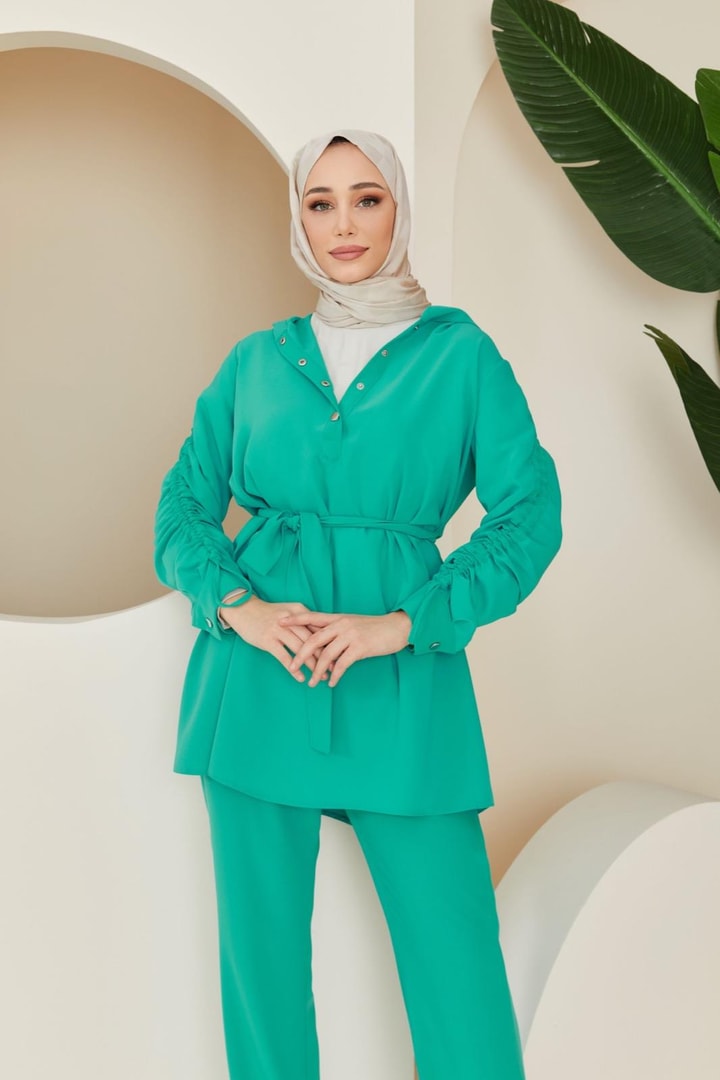 Charmy Çıtçıtlı Basic Takım - Turkuaz