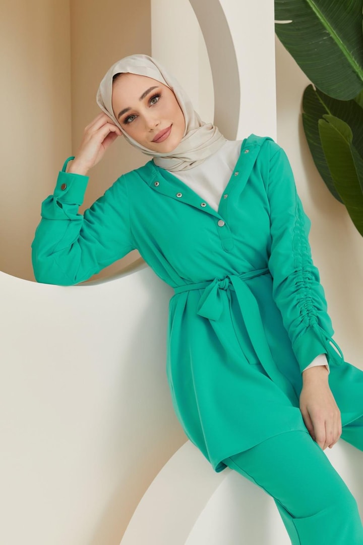 Charmy Çıtçıtlı Basic Takım - Turkuaz