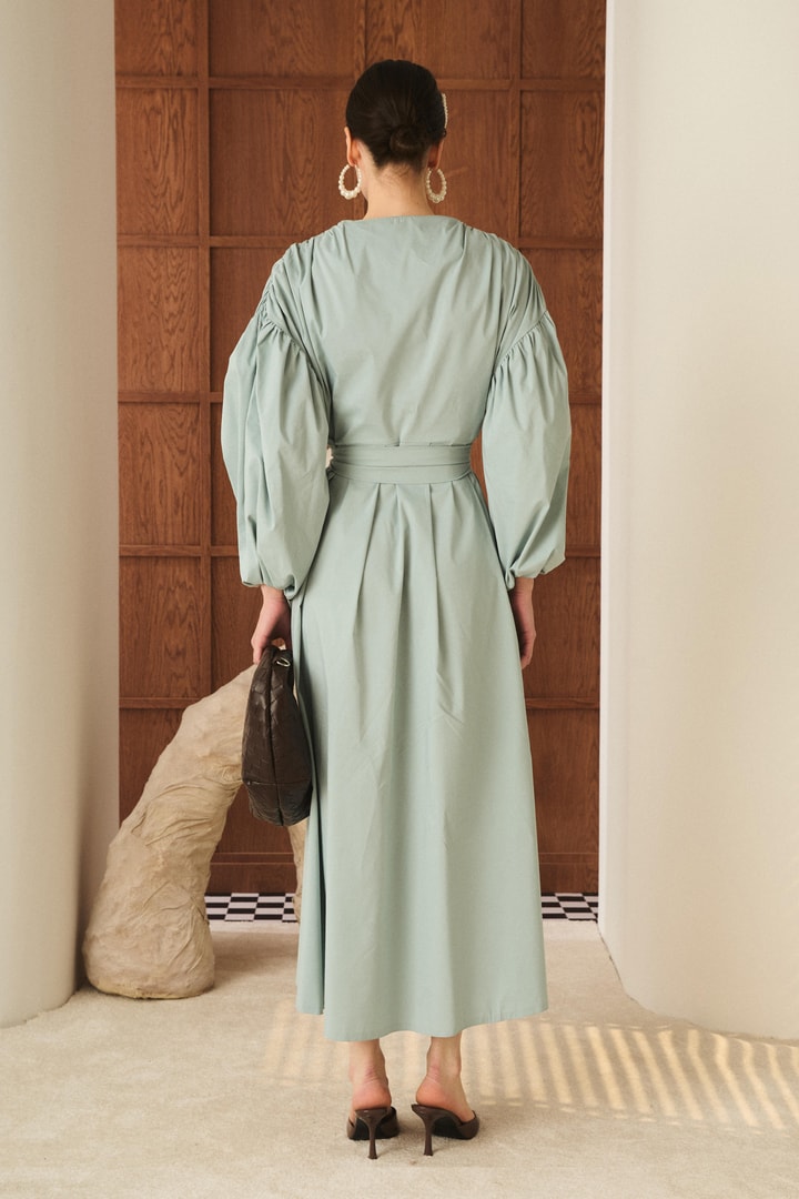 Claire Astarlı Dacron Elbise - Mint