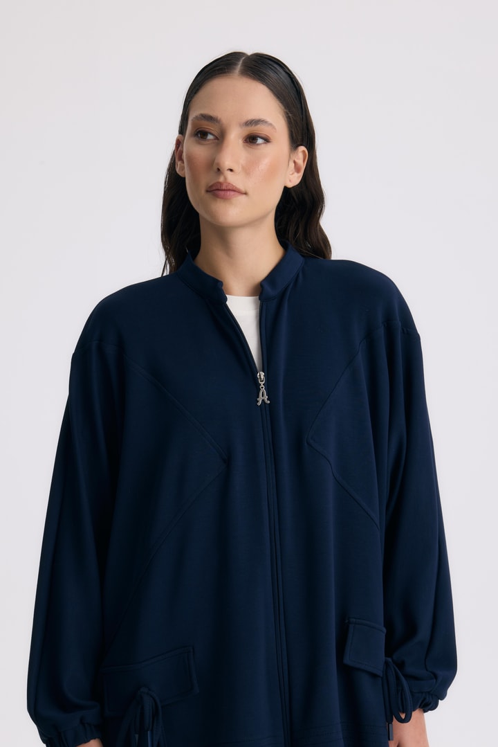 Coralie Basic Pantolonlu Takım - Lacivert