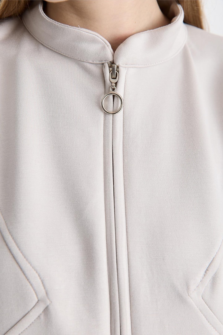 Coralie Basic Pantolonlu Takım - Taş