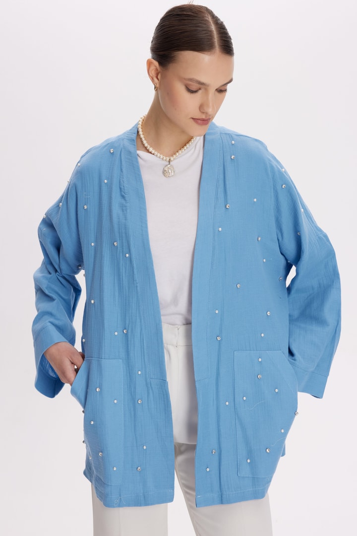 Cyrus Müslin Kimono - Mavi