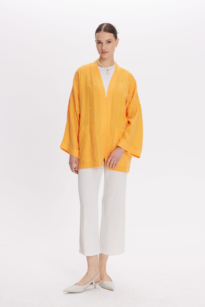 Cyrus Müslin Kimono - Oranj