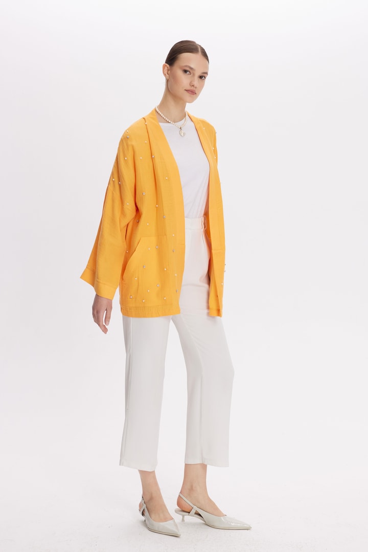 Cyrus Müslin Kimono - Oranj