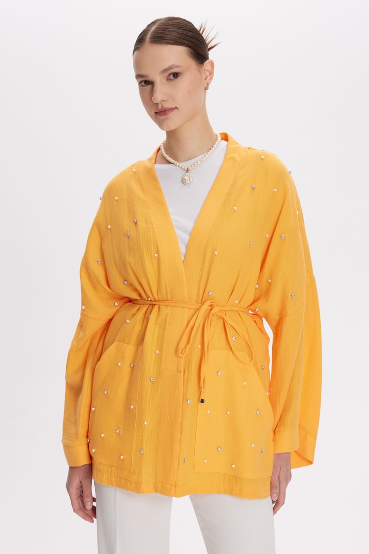 Cyrus Müslin Kimono - Oranj