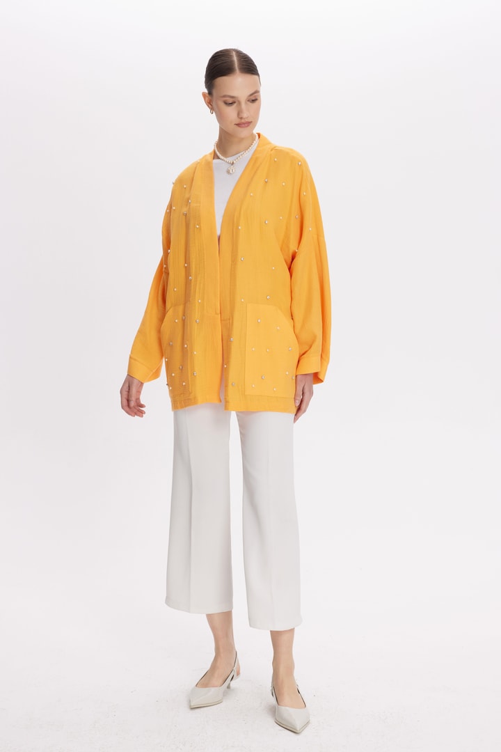 Cyrus Müslin Kimono - Oranj