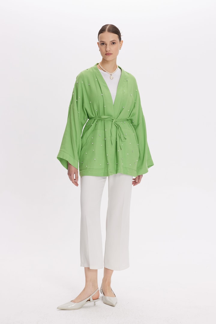 Cyrus Müslin Kimono - Yeşil