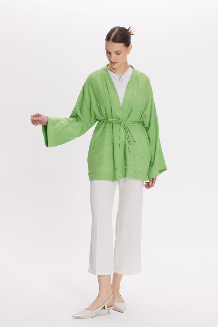 Cyrus Müslin Kimono - Yeşil