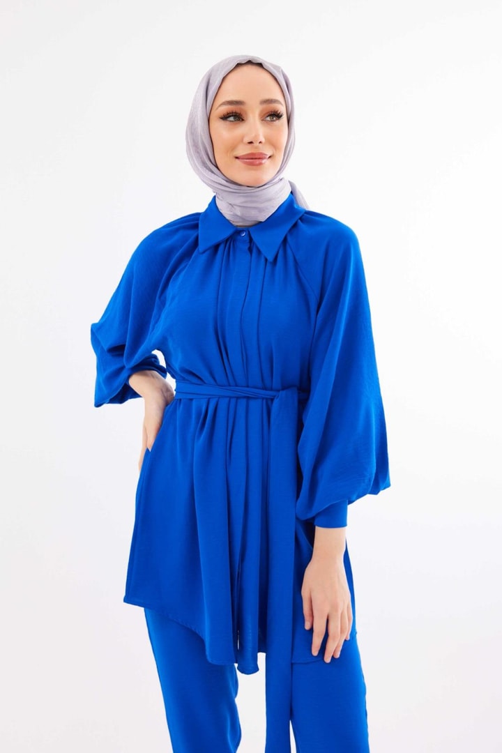 Dia Ayrobin Takım - saks mavisi