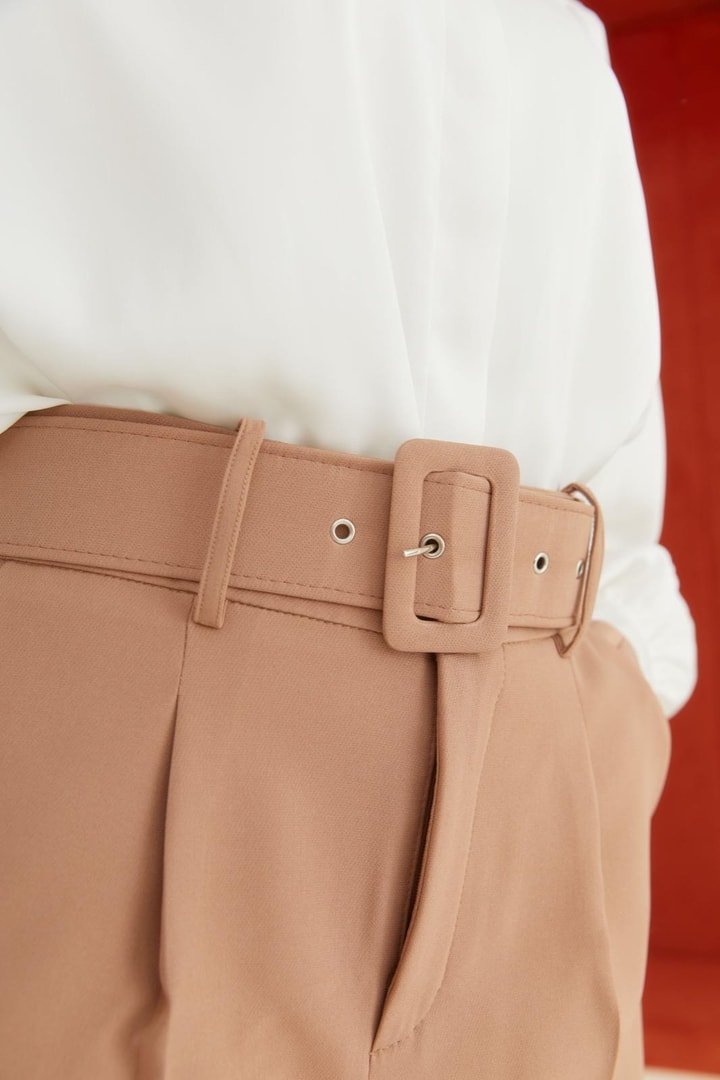 Double Havuç Pantolon - Camel