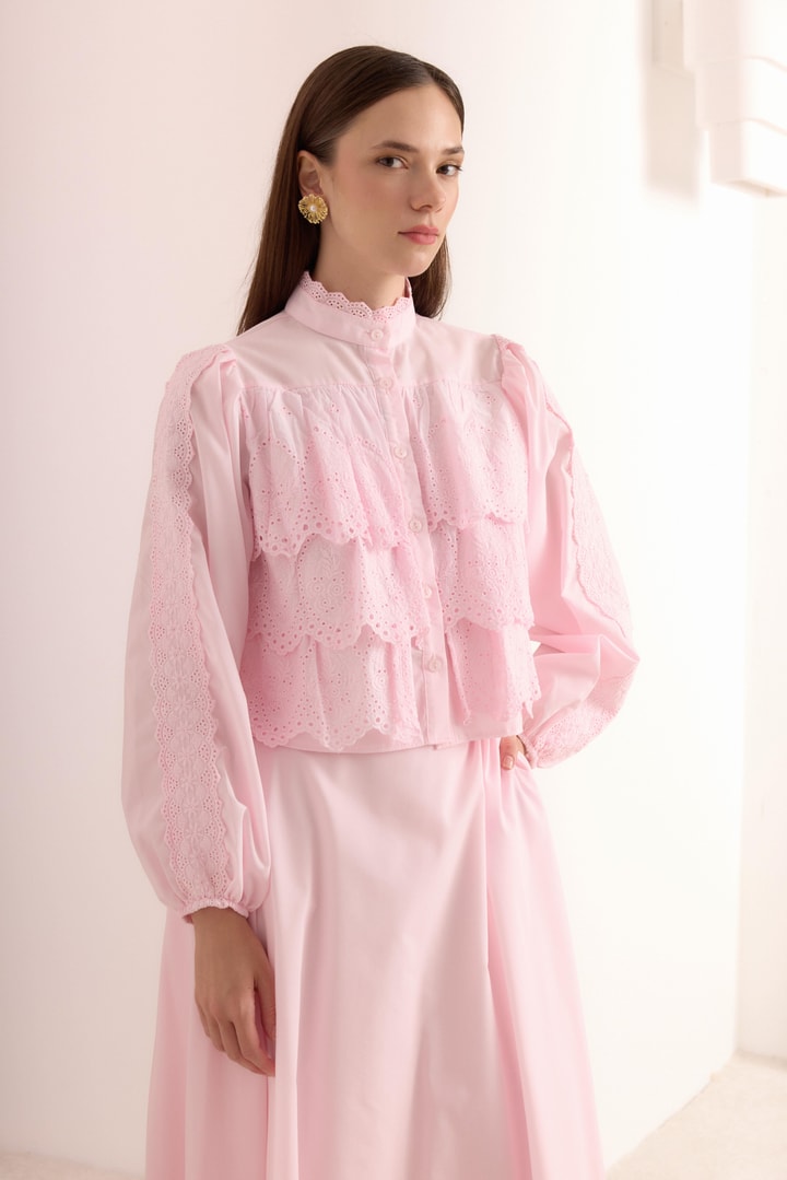 Eliora Fistonu Gold Dacron Takım - Pembe