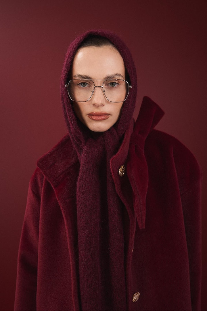 Gold Düğme Goldfox Kaban - Bordo