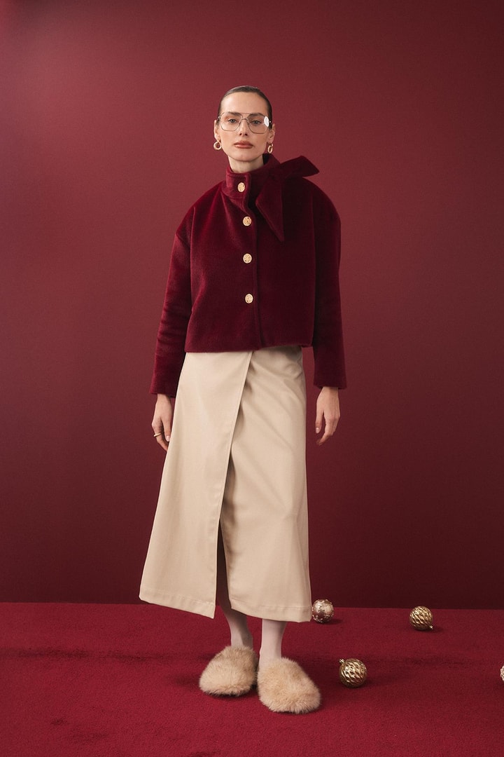 Gold Düğme Goldfox Kaban - Bordo