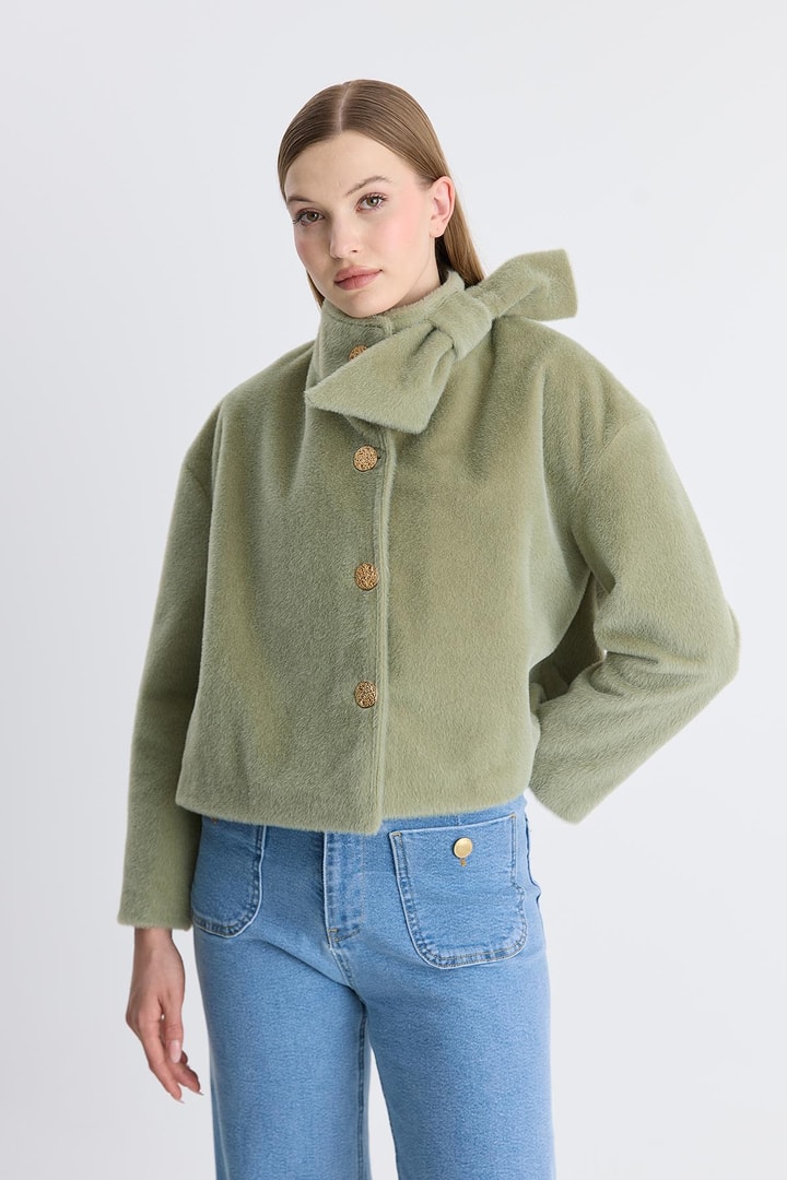 Gold Düğme Goldfox Kaban - Haki