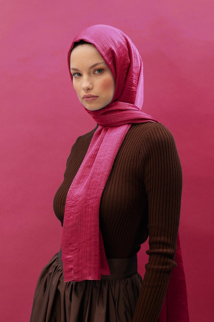 Janjan Şal - Fuşya