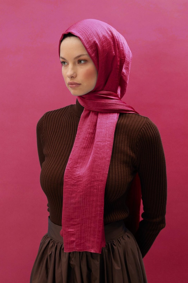 Janjan Şal - Fuşya