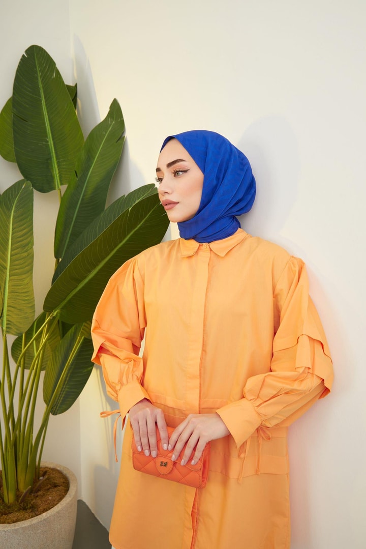 JULİET POPLİN GÖMLEK - Oranj