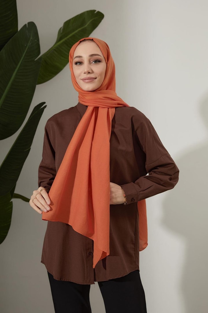 Lady Crash Şal - Oranj