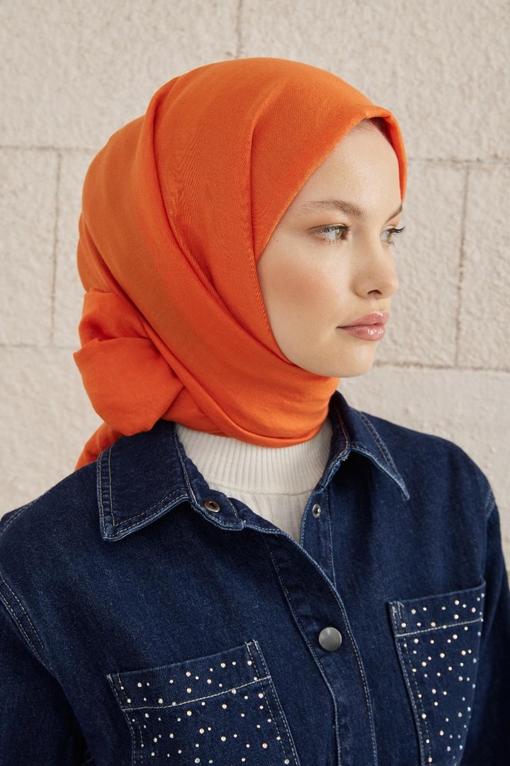 Lady Crash Şal - Oranj