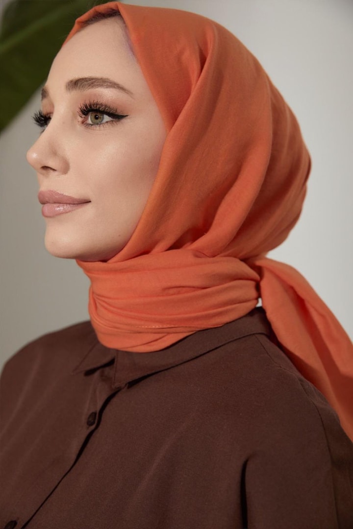 Lady Crash Şal - Oranj
