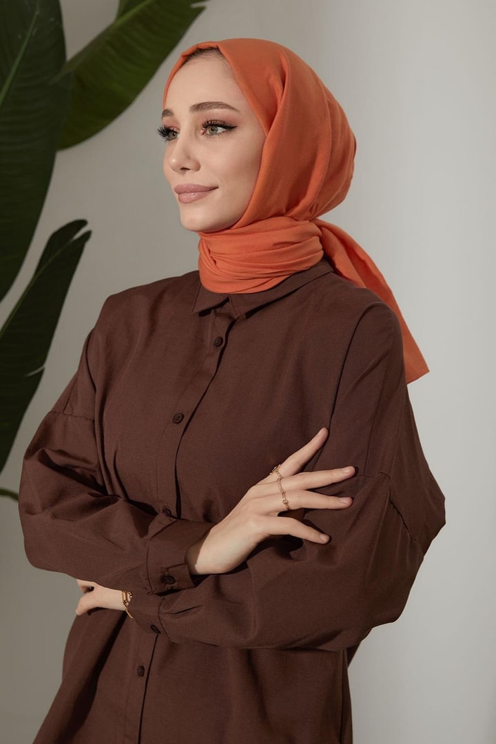 Lady Crash Şal - Oranj