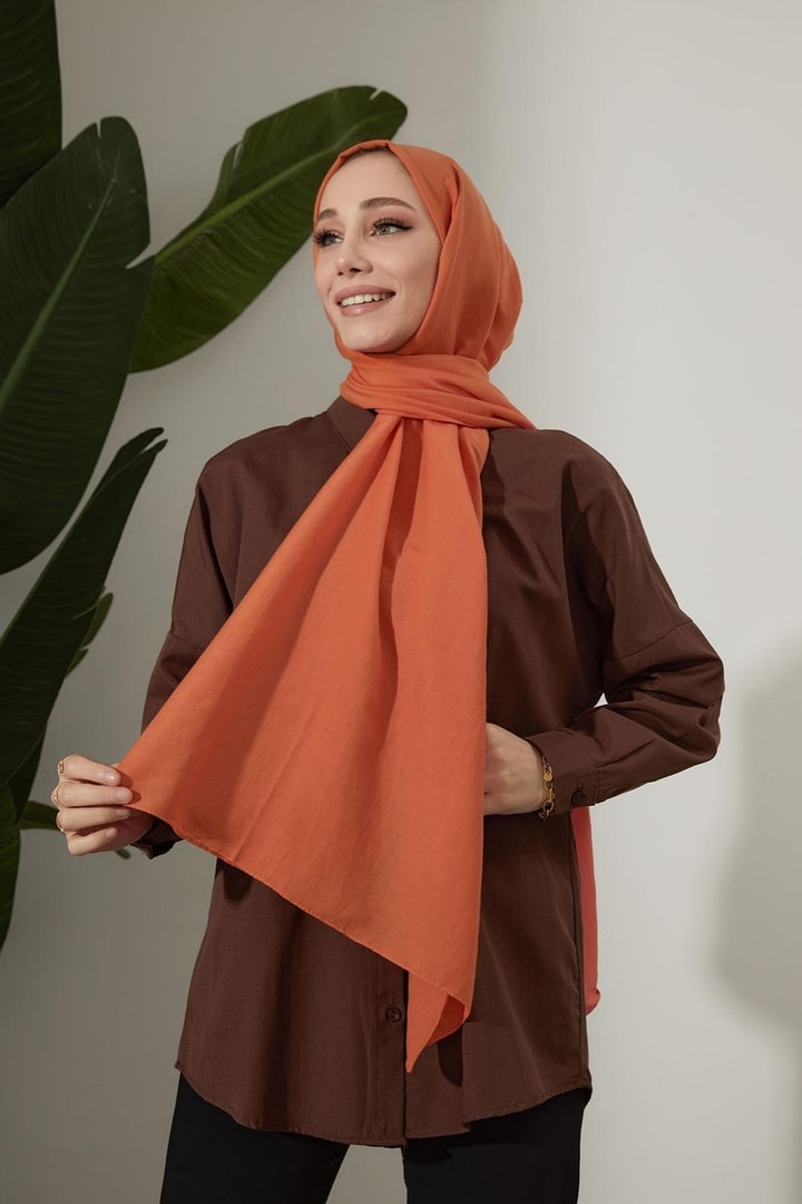 Lady Crash Şal - Oranj